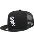 Фото #2 товара Men's Black Chicago White Sox Team Color Trucker 9FIFTY Snapback Hat