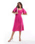 Nobody's Child Dee Dee midi dress in pink Розовый, 38 - фото #1