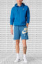 Фото #4 товара Sportswear Air French Terry Short Kalın Pamuklu Refletörlü Erkek Şort Mavi