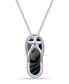 Фото #1 товара Abalone Inlay Flip Flop Necklace