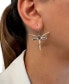 Фото #2 товара Ombré® Multi-Gemstone (7/8 ct. t.w.) & Diamond (1/8 ct. t.w.) Dragonfly Drop Earrings in 14k Gold