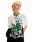 Women's Retro patchwork T-shirt