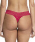 ფოტო #3 პროდუქტის Signature Lace Low Rise Thong Underwear