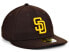 ფოტო #2 პროდუქტის Men's Brown San Diego Padres Authentic Collection On-Field Low Profile 59Fifty Fitted Hat