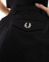 Фото #10 товара Fred Perry longline twill shorts in black