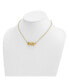 Фото #1 товара Diamond2Deal 18k Yellow Gold Infinity Bar Necklace