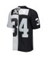 Men's Bo Jackson Black and Silver Las Vegas Raiders 1988 Split Legacy Replica Jersey