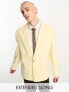 Фото #1 товара ASOS DESIGN oversized blazer in pale yellow