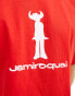 Фото #3 товара Basic Pleasure Mode jamiroquai oversized t-shirt in red