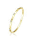 14k Gold Plated Cubic Zirconia Bangle Box Clasps Bracelet