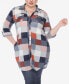 Plus Size Plaid Tunic Shirt