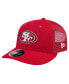 Фото #1 товара Men's Scarlet San Francisco 49ers Main Trucker Low Profile 9FIFTY Snapback Hat