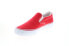 Фото #4 товара Lugz Bandit WBANDIC-637 Womens Red Canvas Slip On Lifestyle Sneakers Shoes 11