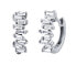 Bernie Silver Hoop Earrings with Brilliance Zirconia DCC1541EW
