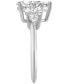 Кольцо Badgley Mischka Diamond Pear-Cut Three Stone Engagement 4 - фото #10