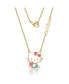 Фото #2 товара Hello Kitty sanrio Crystal "BE KIND" Apple Necklace - 18'' Chain