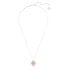 Swarovski Damen Halskette mit Anhänger Latisha Blume Metallmix, Rosa-Weiß 5636488