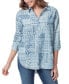 Фото #1 товара Women's Amanda Paisley Button-Front Shirt