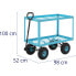 Фото #5 товара Wózek ogrodowy transportowy 2 poziomy z siatki do 150 kg
