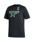 Men's Jamie Benn Black Dallas Stars Reverse Retro 2.0 Name and Number T-shirt