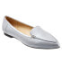 Trotters Ember T1853-020 Womens Gray Narrow Leather Loafer Flats Shoes