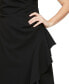 Women's Ruched Ruffled Gown