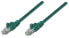 Фото #1 товара Intellinet Network Patch Cable - Cat6 - 1m - Green - CCA - U/UTP - PVC - RJ45 - Gold Plated Contacts - Snagless - Booted - Lifetime Warranty - Polybag - 1 m - Cat6 - U/UTP (UTP) - RJ-45 - RJ-45