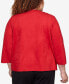 ფოტო #2 პროდუქტის Plus Size Park Place Gold Tone Embellished Faux Suede Jacket