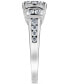 ფოტო #3 პროდუქტის Diamond Halo Channel-Set Engagement Ring (1 ct. t.w.) in 14k White Gold