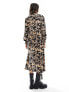 Фото #7 товара New Look animal print crinkle smock midi dress