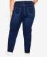 Фото #3 товара Plus Size Butter Denim Straight Leg Tall Length Jean