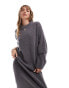 Фото #2 товара ASOS DESIGN knitted crew neck midaxi dress in lambswool mix