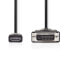 Фото #4 товара Nedis CCGP34800BK20 - 2 m - HDMI - DVI-D 24+1-Pin - Male - Male - Straight