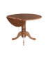 Фото #8 товара Round Dual Drop Leaf Pedestal Table