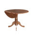 Round Dual Drop Leaf Pedestal Table