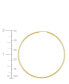 ფოტო #5 პროდუქტის Polished Continuous Hoop Earrings in 14k Gold