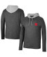 Фото #1 товара Men's Black Nebraska Huskers Ballot Waffle-Knit Thermal Long Sleeve Hoodie T-shirt