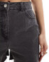 Reclaimed Vintage denim mom shorts in washed black 44 - фото #10