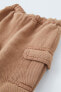 Lined twill cargo trousers