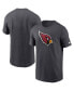 Фото #2 товара Men's Charcoal Arizona Cardinals Primary Logo T-shirt