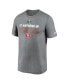 Фото #3 товара Men's Heather Gray San Francisco 49ers Super Bowl LVIII Logo Lockup T-shirt