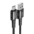 Фото #1 товара Kabel przewód w oplocie USB - USB-C 3A 1.2m czarny