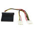 StarTech.com Bi-Directional SATA IDE Adapter Converter - 2 x SATA Data 7 pin M/1 x IDE 40 pin F - SP4 M - Black