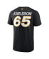 Men's Erik Karlsson Black Pittsburgh Penguins Authentic Pro Prime Name and Number T-shirt Черный, L - фото #2