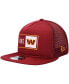 Men's Burgundy Washington Commanders Balanced 9FIFTY Trucker Snapback Hat Бордовый - фото #1