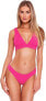 Фото #1 товара Becca by Rebecca Virtue 283941 Elliana Banded Triangle Bikini Top, Size M