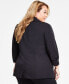 ფოტო #2 პროდუქტის Plus Size 3/4-Sleeve Blazer, Created for Macy's