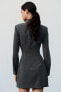Фото #5 товара Платье-рубашка мини облегающего кроя ZARA