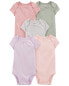 Baby 5-Pack Short-Sleeve Bodysuits 12M