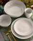 Фото #9 товара Josefa 18 Piece Porcelain Dinnerware Set with Large Serving Bowls